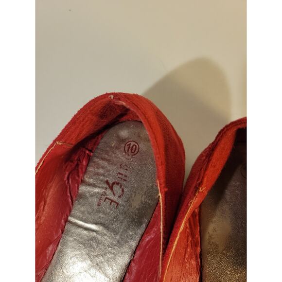 Helium Womens Red Flats Size 10 - Picture 8 of 10